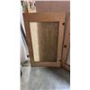 Image 2 : 2 VINTAGE WOOD AND GLASS CABINET DOORS