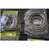 Image 2 : 7 NEW STAINLESS WASHER AND AUTO SHUTOFF CONNECTOR/ICE MAKER HOSE KITS