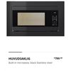 Image 2 : NEW IKEA HUVUDSAKLIG BLACK MICROWAVE