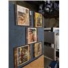 Image 1 : 5 MOUNTED VINTAGE MOVIE ADVERTS