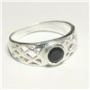 Image 2 : SILVER BLACK ONYX RING (~SIZE 7)