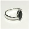 Image 2 : SILVER BLACK ONYX( CT) RING (~SIZE 6.75)