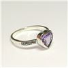 Image 2 : SILVER AMETHYST RING (~SIZE 6.75)