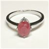 Image 1 : SILVER RUBY(1.5CT) RING SIZE 7.25