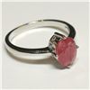 Image 2 : SILVER RUBY(1.5CT) RING SIZE 7.25