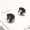 Image 2 : 10K WHITE GOLD BLACK MOISSANITE(1.9CT) EARRINGS