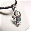 Image 2 : SILVER BLUE TOPAZ 18" NECKLACE