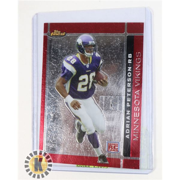 07 ADRIAN PETERSON TOPPS FINEST RC #112