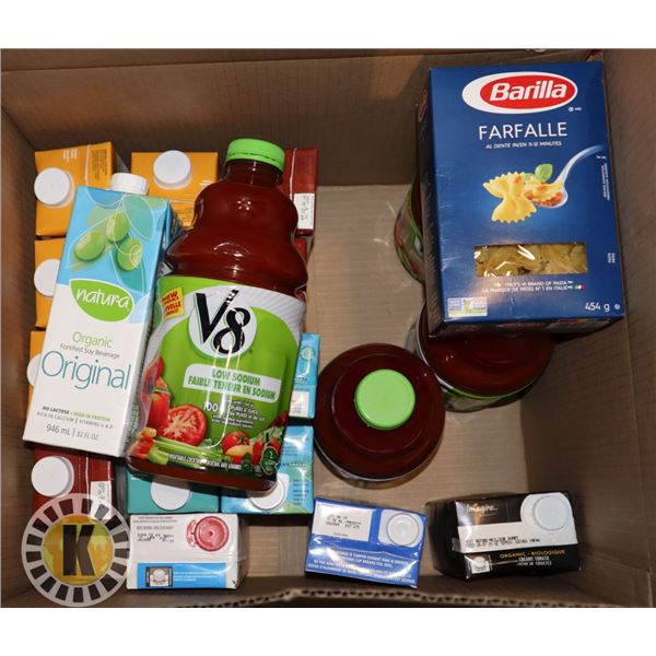 BOX OF EXPIRED ALMOND MILK SOLD WITH V8 JUICE