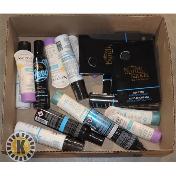 FLAT OF ASSORTED SELF TAN ITEMS AND MORE