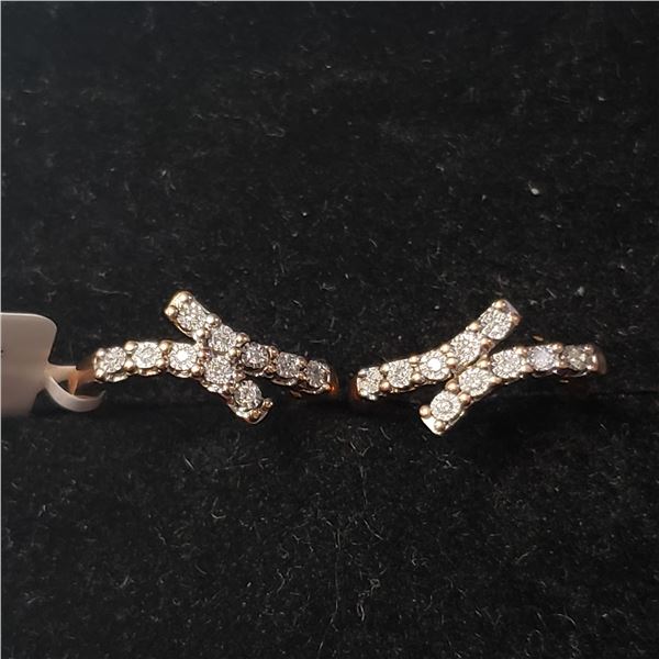 10K ROSE GOLD DIAMOND(0.05CT) EARRINGS