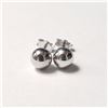 Image 1 : SILVER BALL EARRINGS