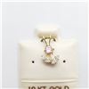 Image 1 : 10K YELLOW GOLD CUBIC ZIRCONIA PENDANT