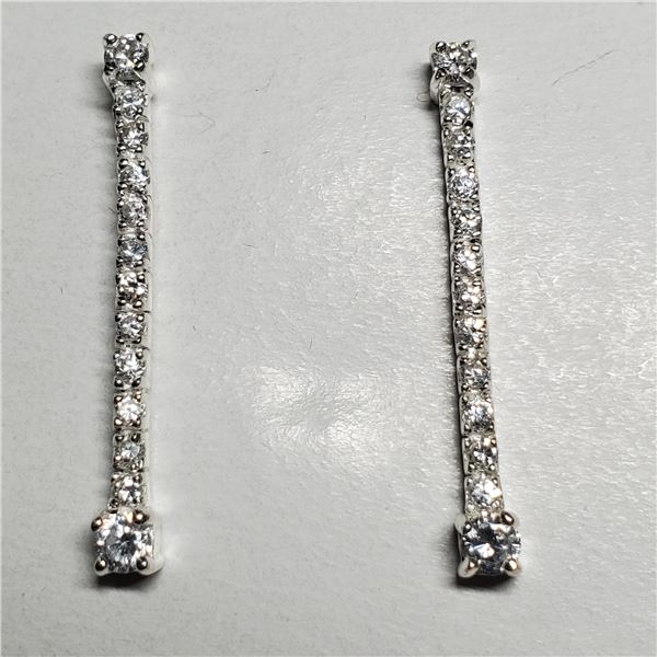 SILVER CUBIC ZIRCONIA EARRINGS