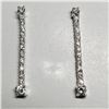 Image 1 : SILVER CUBIC ZIRCONIA EARRINGS