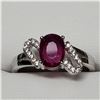 Image 1 : SILVER RUBY RING