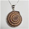 Image 1 : SILVER AMMONITE  NECKLACE (~LENGTH 15INCHES)