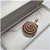 Image 2 : SILVER AMMONITE  NECKLACE (~LENGTH 15INCHES)