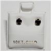 Image 1 : 10K YELLOW GOLD SAPPHIRE(0.67CT) EARRINGS