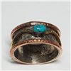 Image 1 : SILVER TURQUOISE MOVING RING