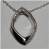 Image 1 : SILVER DIAMOND NECKLACE