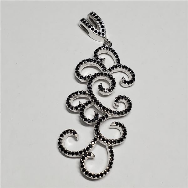 SILVER CUBIC ZIRCONIA PENDANT (~WEIGHT 8.3G