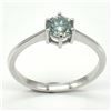 Image 1 : SILVER BLUE MOISSANITE (ROUND 6 MM)(2.2CT)