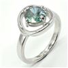 Image 2 : SILVER GREENISH BLUE MOISSANITE (ROUND 7.5 MM)