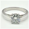 Image 2 : SILVER MOISSANITE (ROUND 7.5 MM)(3.3CT) RHODIUM