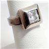 Image 3 : SILVER CUBIC ZIRCONIA RING