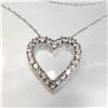 Image 2 : SILVER WHITE TOPAZ NECKLACE(~LENGTH 18"CM)