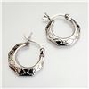 Image 1 : SILVER SMALL HOOPS EARRINGS