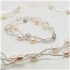 Image 3 : PEARL BRACELET(6") AND NECKLACE(18") SET