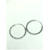 Image 1 : SILVER HOOP EARRINGS