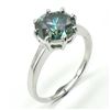 Image 2 : SILVER GREENISH BLUE MOISSANITE ( ROUND 9.5 MM)