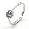Image 2 : SILVER BLUE MOISSANITE (ROUND 6 MM)(2.2CT) RHODIUM