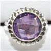 Image 1 : SILVER AMETHYST(6.1CT) RING (~WEIGHT 6.1G)