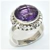 Image 3 : SILVER AMETHYST(6.1CT) RING (~WEIGHT 6.1G)