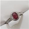 Image 2 : SILVER RUBY(1CT) RING (~WEIGHT 3.11G)