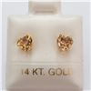 Image 1 : 14K YELLOW GOLD CITRINE EARRINGS, MADE IN CANADA