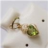 Image 2 : 14K YELLOW GOLD PERIDOT PENDANT, MADE IN CANADA