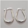 Image 1 : SILVER HOOP  EARRINGS