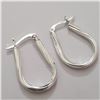 Image 2 : SILVER HOOP  EARRINGS