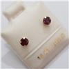 Image 2 : 14K YELLOW GOLD RUBY (0.52CT) EARRINGS