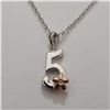 Image 1 : SILVER DIAMOND 16" NECKLACE