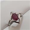 Image 2 : SILVER RUBY(1.6CT) RING (~WEIGHT 3.05G)