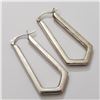 Image 2 : SILVER HOOP EARRINGS