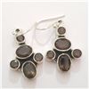 Image 2 : SILVER SMOKEY QUARTZ EARRINGS