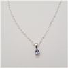 Image 2 : SILVER CZ 16" NECKLACE