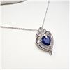 Image 3 : SILVER SAPPHIRE  NECKLACE